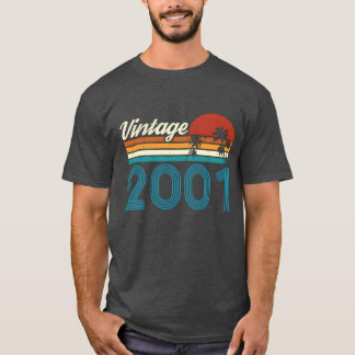 Camiseta Edición 2001 Cumpleaños Vintage Regalo Retro Vinta