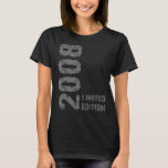 Camiseta Edición 2008 Sweet 16th Birthday Adolescente Chica<br><div class="desc">Edición 2008 Sweet 16th Birthday Adolescente Chica Boy 1</div>