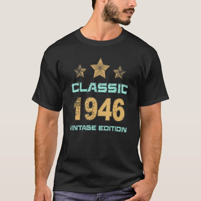 Camiseta Edición clásica de 76 años de antigüedad 1946 76ª  (Anverso)