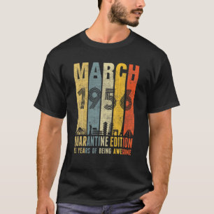Camiseta Edición Cuarentena Marzo 1956 65º Regalo De Cumple