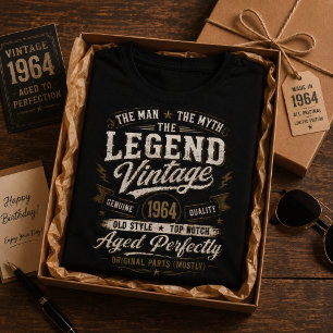 Camiseta Edición de 1964 Envejecido Perfectamente Cumpleaño