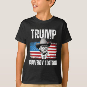 Camiseta Edición de Cowboy 2024 Bandera Republicana Estadou