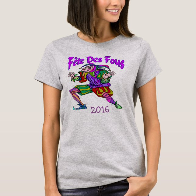 Camiseta Edición de Fete Des Fous Mardi Gras 2016 (Anverso)