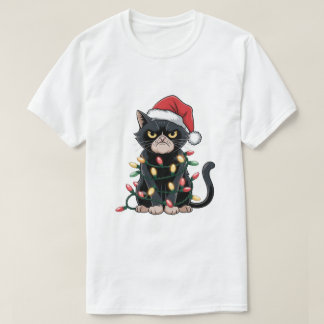 Camiseta Edición de Navidades de gato negro