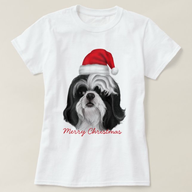 Camiseta Edición de navidades Shih Tzu (Diseño del anverso)