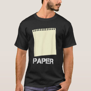 Camiseta Edición de papel tijeras de papel de roca con rega