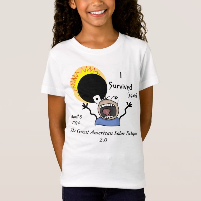Camiseta Edición de supervivencia del eclipse solar de 2024 (Anverso)