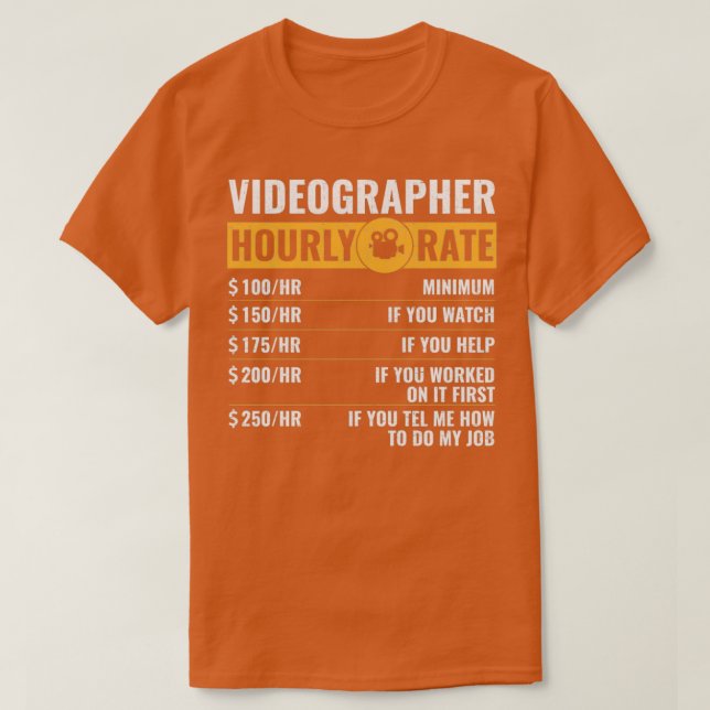 Camiseta edición de vídeo de definición de vídeo (Diseño del anverso)