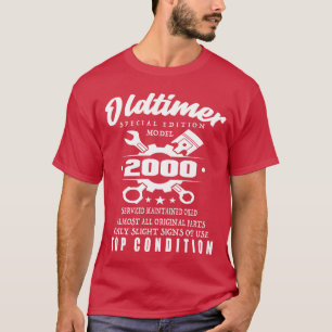 Camiseta Edición Especial Modelo 2000 Cumpleaños Clásico Au