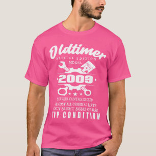 Camiseta Edición Especial Modelo Cumpleaños 2003 Auto Clási