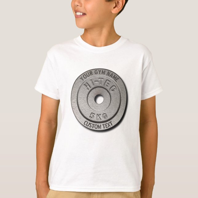 Camiseta Edición gris divertida de la aptitud del dueño o (Anverso)