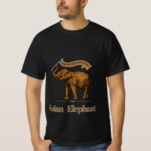 Camiseta Edición Limitada 1950 elefante asiático para él ne