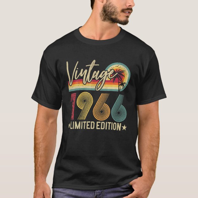 Camiseta Edición limitada 1966 55º cumpleaños 55 años (Anverso)
