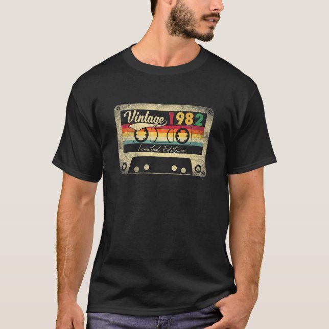 Camiseta Edición Limitada 1982 40º Cumpleaños Ga De 40 Años (Anverso)