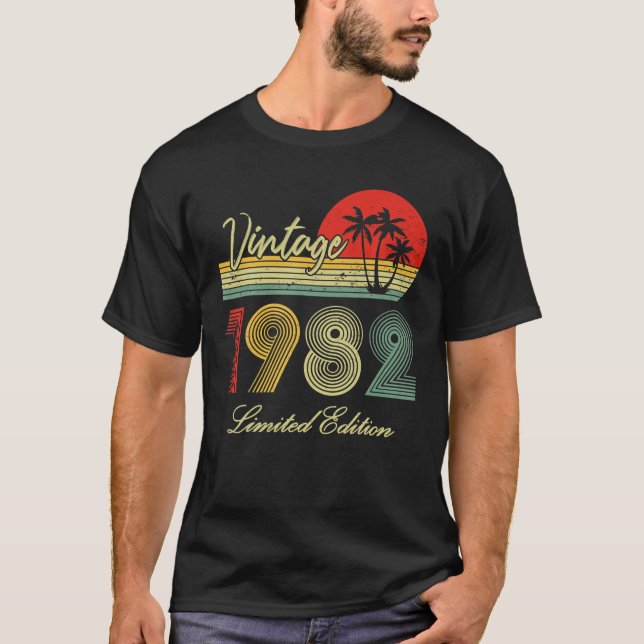 Camiseta Edición Limitada 1982 40º Regalo De Cumpleaños 40  (Anverso)