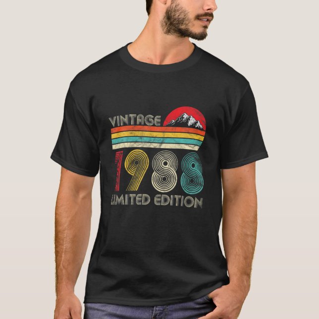 Camiseta Edición Limitada 1988 33 Años De Edad 33A Cumpleañ (Anverso)