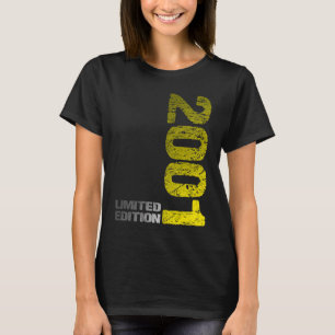 Camiseta Edición limitada 2001 22º cumpleaños nacido en 200