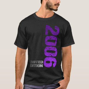 Camiseta Edición limitada 2006 17º cumpleaños nacido en 200
