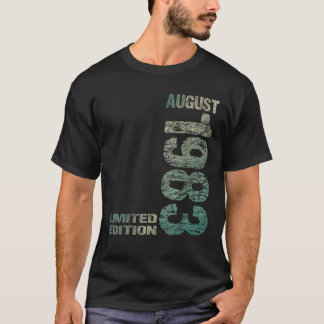 Camiseta Edición limitada Agosto de 1983 42º cumpleaños 198