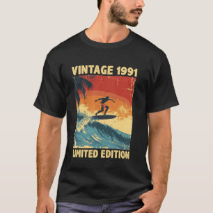 Camiseta Edición Limitada Amante del Surf Retro Vintage 199