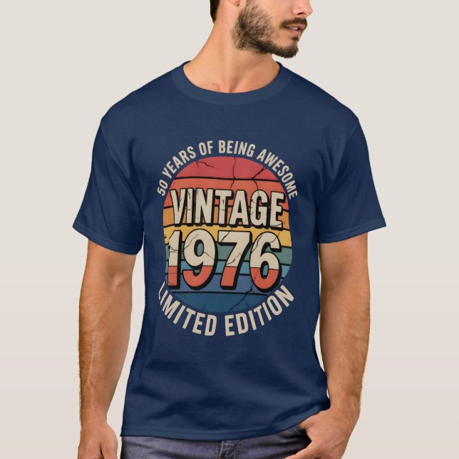 Camiseta Edición Limitada Año de Nacimiento 1976 (Anverso)