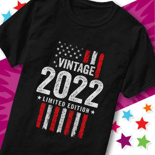 Camiseta Edición Limitada Bandera Americana Estrellas Vinta