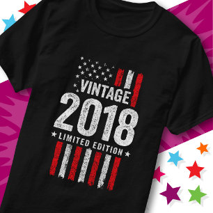 Camiseta Edición Limitada Bandera Americana Estrellas Vinta