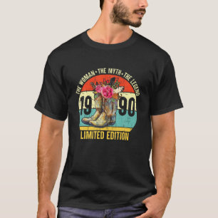 Camiseta Edición Limitada Cowboy Boots Wes de 32 años de ed