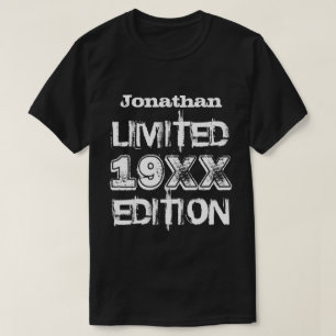 Camiseta Edición limitada cualquier año A02C del cumplea