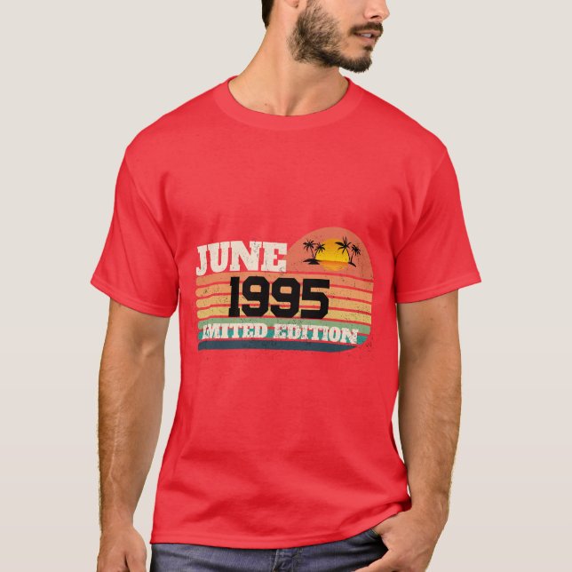 Camiseta Edición Limitada Cumpleaños 31 Retro Junio 1995 (Anverso)