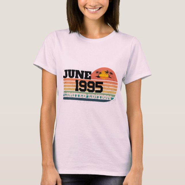 Camiseta Edición Limitada Cumpleaños 31 Retro Junio 1995 (Anverso)