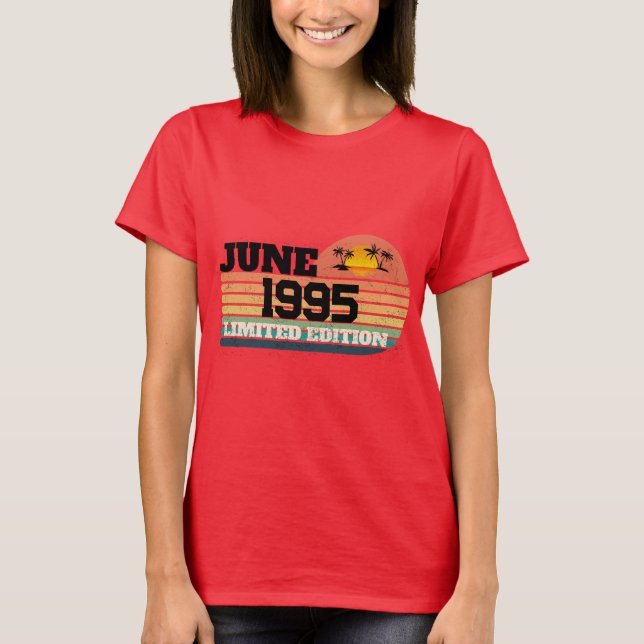Camiseta Edición Limitada Cumpleaños 31 Retro Junio 1995 (Anverso)