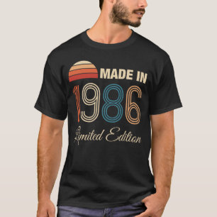 Camiseta Edición Limitada Cumpleaños 40 Aniversario 1986