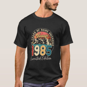 Camiseta Edición Limitada Cumpleaños 40 Vintage 1985 Nacido