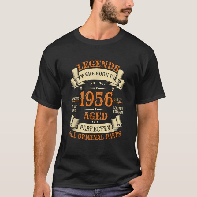 Camiseta Edición limitada Cumpleaños hecho en 1956 (Anverso)