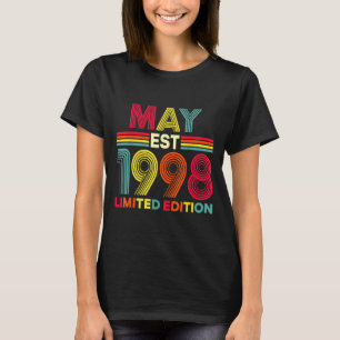 Camiseta Edición limitada cumpleaños mayo 1998 28 años de e