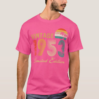 Camiseta Edición Limitada de 1953 Regalos Vintage de 70 Año