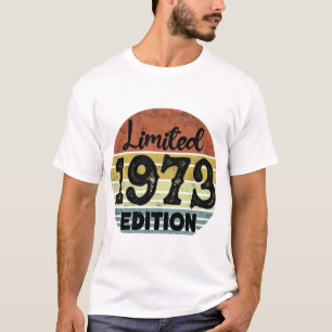 Camiseta Edición Limitada de 1973 Viñeta, Cumpleaños Funny