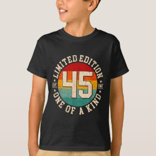 Camiseta Edición limitada de 45 años de antigüedad 1981 45