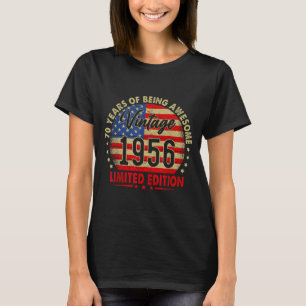 Camiseta Edición Limitada de Cumpleaños 70 Aniversario 1956