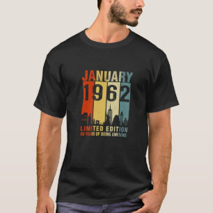 Camiseta Edición Limitada De Enero De 1962 60 Años De Awe