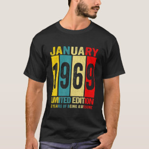 Camiseta Edición Limitada De Enero De 1969 53 Años De Awe