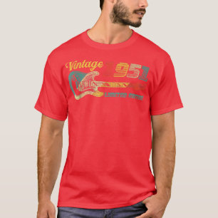 Camiseta Edición limitada de Guitar Lover 71 años Vintage 1