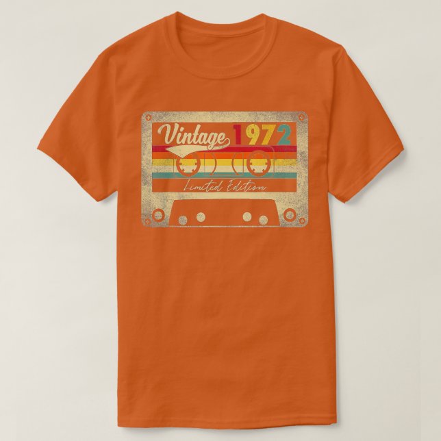 Camiseta Edición limitada de regalo de cumpleaños 50 retro  (Diseño del anverso)