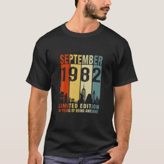 Camiseta Edición Limitada De Septiembre De 1982 40 Años De