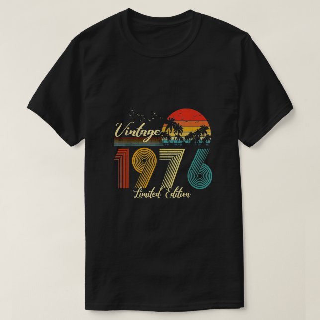 Camiseta Edición limitada de Vintage 1976 (Diseño del anverso)
