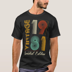 Camiseta Edición limitada de Vintage 1981