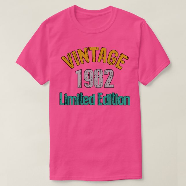 Camiseta Edición limitada de Vintage 19824 (Diseño del anverso)