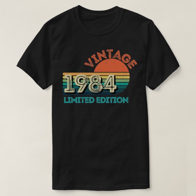 Camiseta Edición limitada de Vintage 19842 (Diseño del anverso)