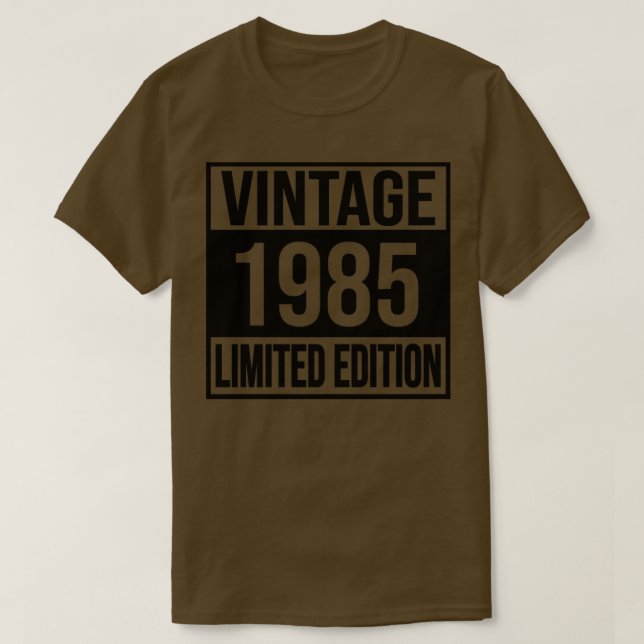 Camiseta Edición limitada de Vintage 1985 (Diseño del anverso)